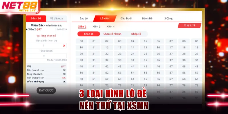 3 loại hình lô đề nên thử tại XSMN