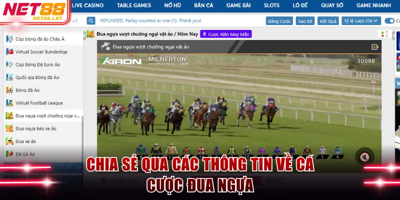 Chia sẻ qua các thông tin về cá cược đua ngựa