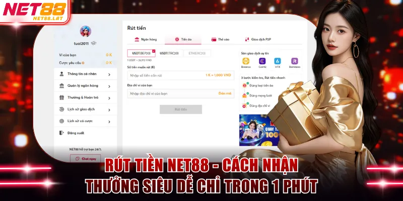 Rút tiền NET88